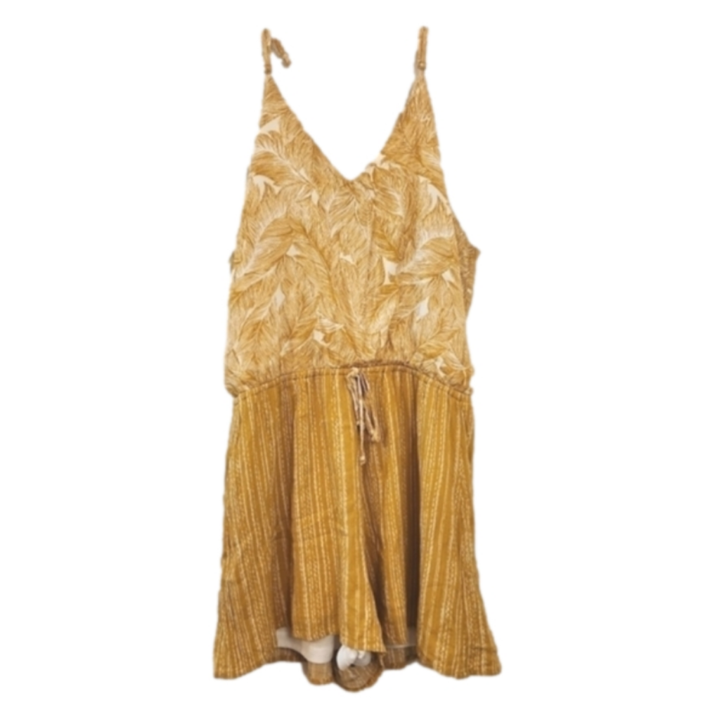 Staccato women's yellow romper size L C2
